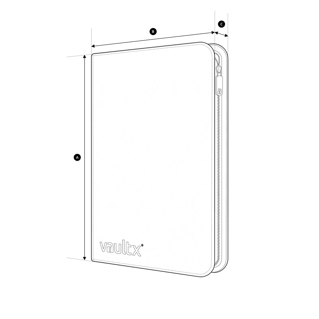 VAULT X 9 POCKET ZIP BINDER