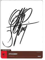 SOLD: Otto Schmidt Signature (Autograph) - HRO Card