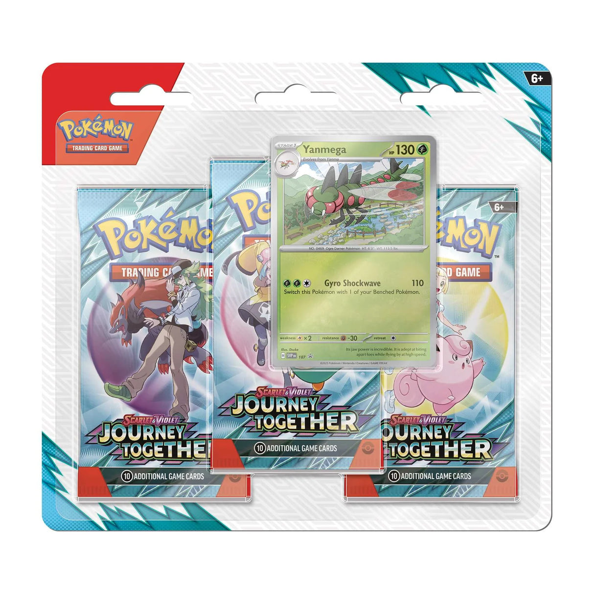 Pokemon: Scarlet & Violet - Journey Together: 3 Pack Blister - Yanmega