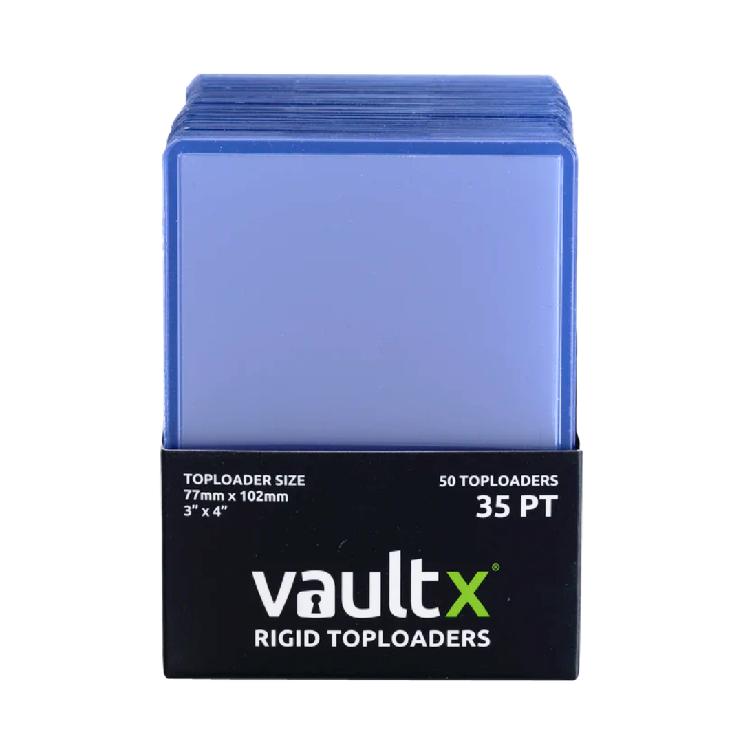 VAULT X RIGID TOPLOADERS 35PT - 3"x4" (50 PACK)